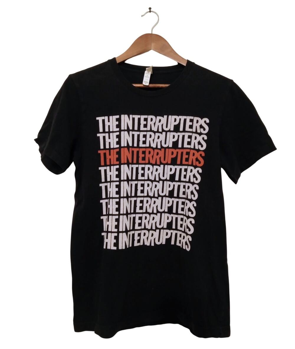 The Interrupters Repeater Logo T-Shirt Black Official Ska Punk Band Merch SZ M